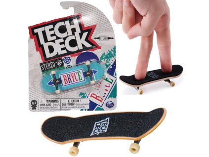 Hmatník skateboard Tech Deck Stereo Bryce + samolepky