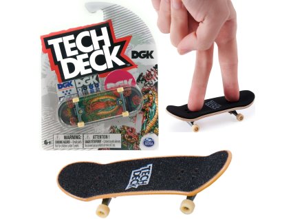 Hmatník skateboard Tech Deck DGK + samolepky