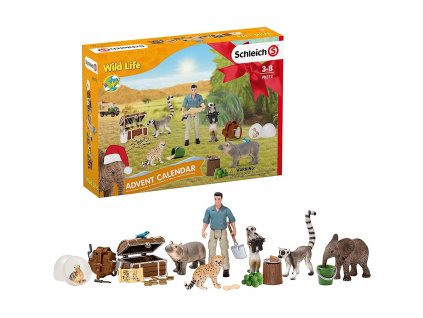 Adventní kalendář Schleich Farma Wild Life 98272