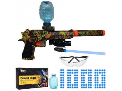 DesertEagle X506C automatická pistole s grafikou dinosaura pro gelové kuličky