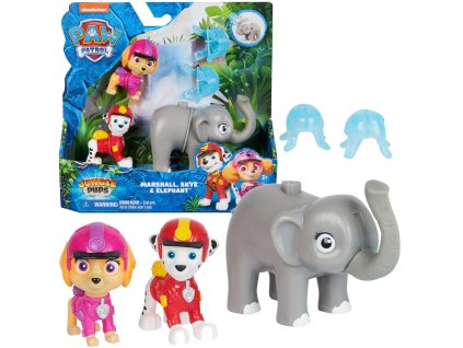 Psi Patrol Jungle Pups set Skye Marshall figurky + příslušenství