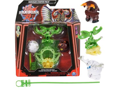 Bakugan Starter Pack Strategy Game set 3 figurky Speciální útok Nillious