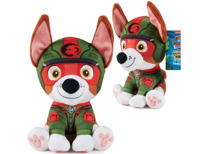 Psi Patrol Jungle Pups maskot Tracker plyšový měkký plyšový pes 18 cm
