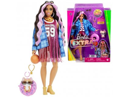 Barbie Fashionistas Extra ve sportovním stylu s Corgi a příslušenství HDJ46