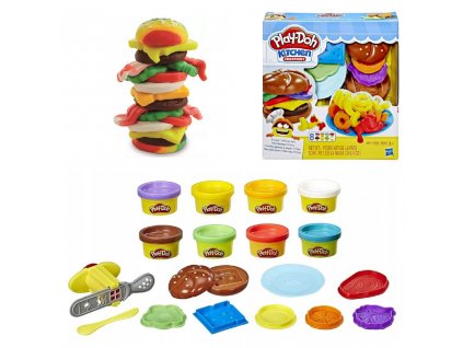 Play-Doh Modelína Sada Burger a hranolky E5472