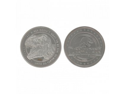 Sběratelská mince Jurský park - T-Rex