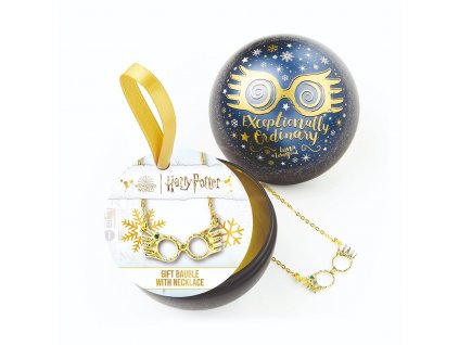 Vánoční koule Harry Potter s náhrdelníkem Lenky Láskorádové