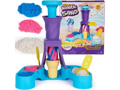 Kinetic Sand kinetická písková zmrzlinová sada Soft Serve Station + příslušenství