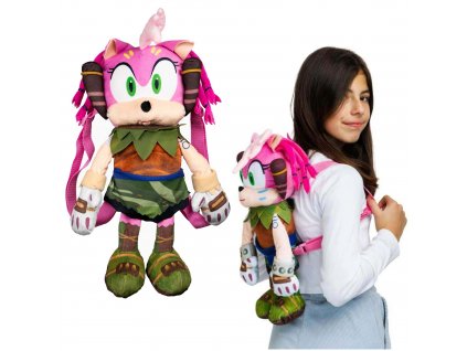 Plyšový maskot batoh Sonic Prime Amy