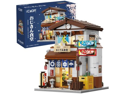 CaDA stavební cihly japonský styl restaurace budova světlo LED 861 kusů