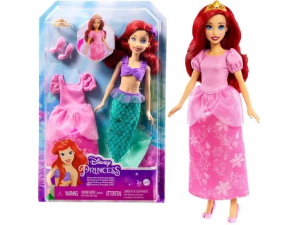 Disney Princess Ariel panenka Malá mořská víla Ariel 28 cm + příslušenství