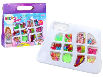 Kreativní sada korálků pro výrobu barevných šperků