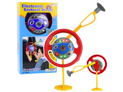 Dětský realistický dětský volant s elektronickým zadním sedadlem řidiče