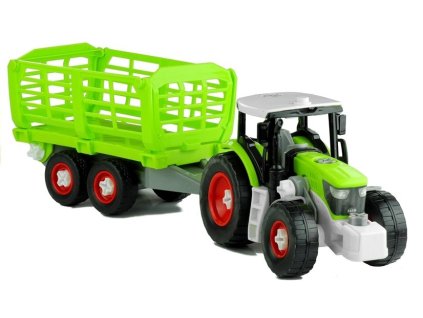 Montážní traktor s otevřeným přívěsem 43 cm