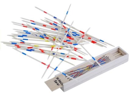 Hru s dřevěnými tyčemi Mikado Hrajte s přáteli