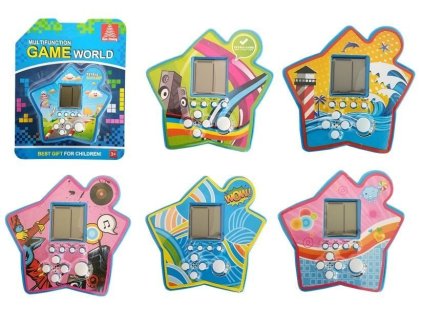 Brick Game Electronic Tetris Portable Star Blue