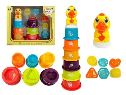 Vzdělávací pyramida pro děti Postavit věž, třídič, hrát si ve vodě
