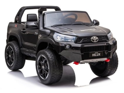 Elektrická jízda na autě Toyota Hilux černě lakované