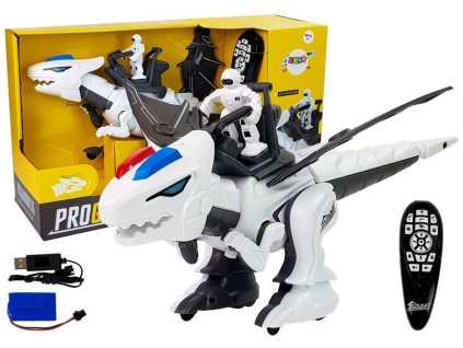 Dinosauří Tyrannosauří robot Interaktivní dálkové ovládání K18 Programovací bílý