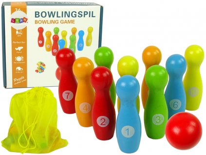 Dřevěná bowlingová hra Bowlingová dráha
