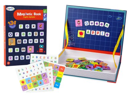 Magnetické puzzle kniha obrázky anglické abecedy
