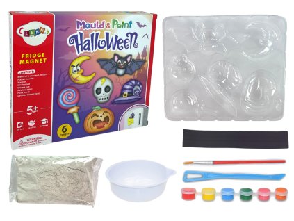 DIY Halloweenské magnety Sadrové odlitky dýně