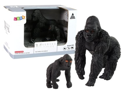 Sada 2 figurek Gorily série Animals of the World