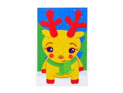 DIY barevná mozaiková vánoční sada pro opravy sobů