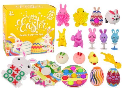 Velikonoční hračky Fidget Toys Squishy Antistresová sada hraček 18 prvků