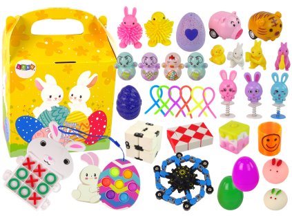 Velikonoční hračky Fidget Antistresová sada 36 kusů
