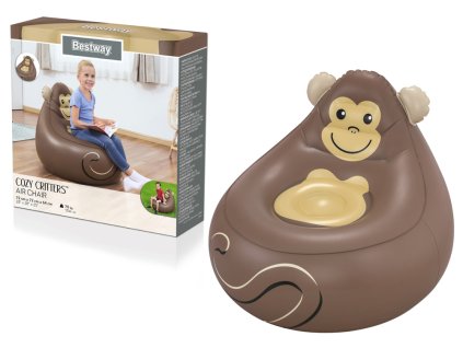 Nafukovací křeslo Monkey 72 x 72 x 64 cm Bestway 75116