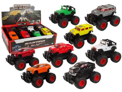 Kovové terénní auto Velká kola Různé barvy Bump Up HAT13