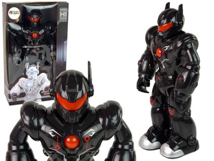 Interaktivní robot chodí Zvuk svítí černě