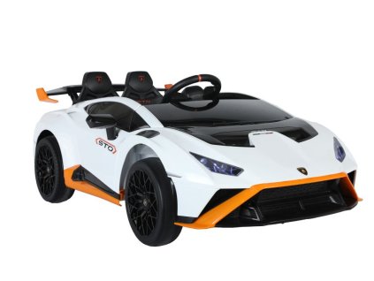 Bílé elektrické vozidlo Lamborghini STO DRIFT