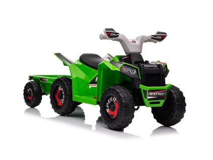 XMX630T Zelená bateriová čtyřkolka s přívěsem