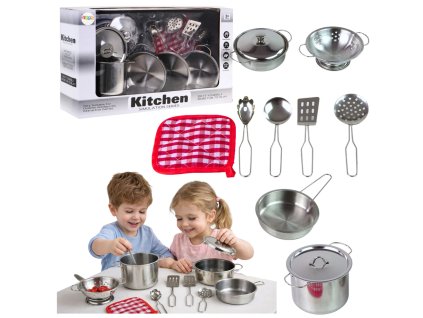 Sada hrnců a kuchyňských doplňků pro děti