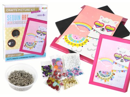 DIY sada flitry vysoké podpatky sova rám barevné