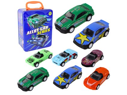 Automobilová sada s třecím pohonem v kovovém pouzdře