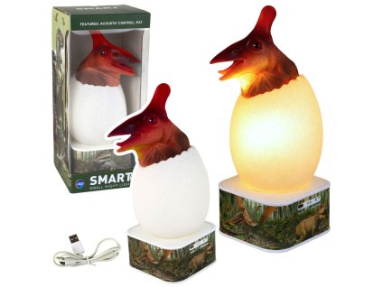 Dinosauří Pterosauří LED lampa na vajíčka Micro USB