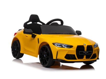 Elektrická jízda Na Autě BMW M4 žlutá