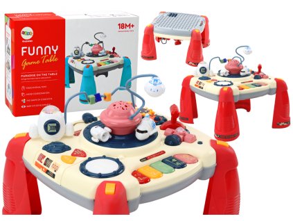 Interaktivní vzdělávací stůl Dětský panel Piano Space Red