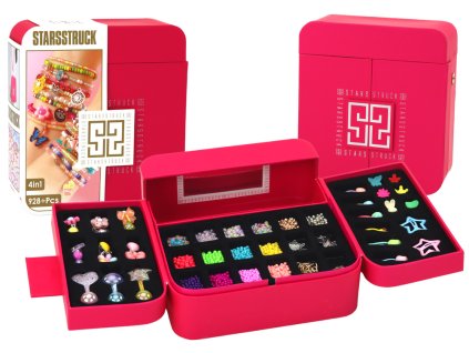 Kosmetická sada pro výrobu šperků v krabičce s přívěskem na manžetové knoflíčky