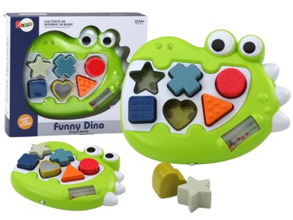Puzzle Sensory Dinosaur Sorter Hrající Melodie pro nejmenší