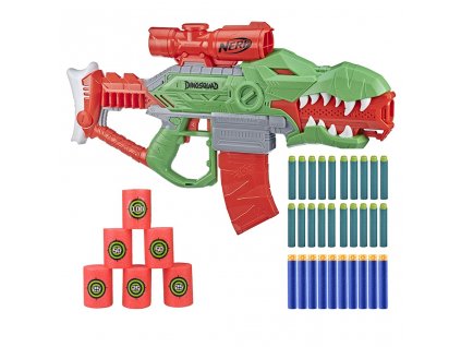 Nerf Dinosquad Rex-Rampage F0807 + 10 Šipky Waffle + terče