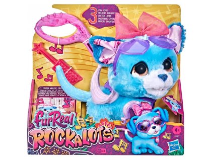 Hasbro FurReal Interaktivní pejsek na vodítku Rockalots F3507
