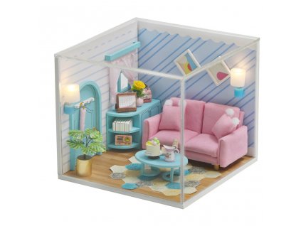 2Kids Toys miniatura domečku Slunný obývací pokoj