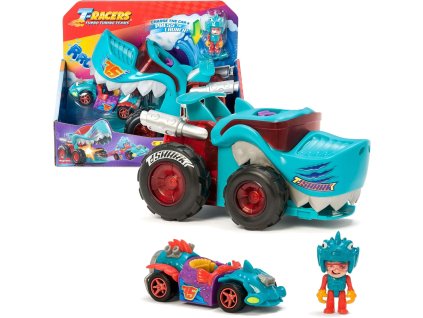 T-Racers T-Shark Mega Wheels Auto Launcher a Driver Set