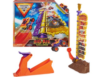 Náklaďák Monster Jam El Toro Loco Big Air Challenge rampa, odpalovací zařízení a vozidlo