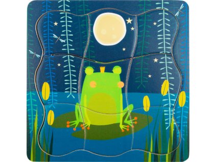 Malá noha 11539 Layer puzzle Frog King