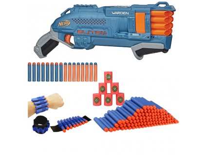 Nerf Elite 2.0 Warden DB-8 Blaster E9959 + terče + 50 šipek + páska na ruku